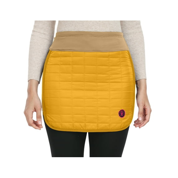 Little Donkey Andy Women's Lightweight Puffer Sport Skorts Warm Quilted Skirt Outdoors Hiking Running Yellow S