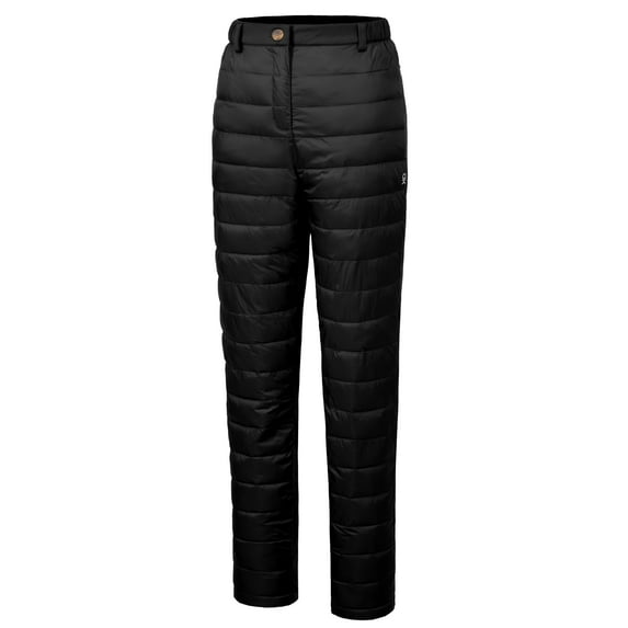 Little Donkey Andy Women's Lightweight Puffy Pants Puffer Quilted Ski Insulation Pants for Winter Snow Black XL