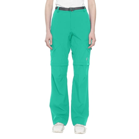 Little Donkey Andy Women's Lightweight Quick Dry Convertible Pants Zip-Off Hiking Travel Green XS