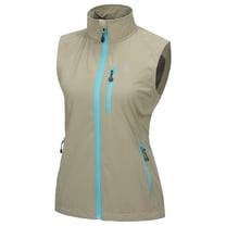 Little Donkey Andy Women's Lightweight Quick Dry Vest Summer Windproof Sleeveless Elastic Jacket for Golfing Cycling Running Size XL