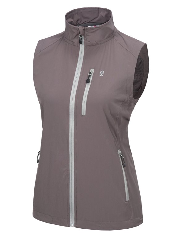 Women's Lightweight Quick Dry Vest Summer Windproof Sleeveless Elastic Jacket for Golfing Cycling Running Size XXXL