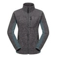 thumbnail image 1 of Little Donkey Andy Women's Lightweight Recycled Polar Fleece Hiking Jacket Full Zip Thermal Ski Jacket Outerwear Dark Grey Heather XL, 1 of 7