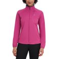 thumbnail image 1 of Little Donkey Andy Women’s Lightweight Softshell Jacket for Running Cycling, Water Repellent Windbreaker with Zipper Pockets Rose XXL, 1 of 4