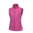 thumbnail image 1 of Little Donkey Andy Women's Lightweight Softshell Vest, Windproof Sleeveless Jacket for Running Hiking Travel, Rose L, 1 of 7