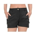 thumbnail image 1 of Little Donkey Andy Women's Lightweight Stretch Quick Dry Shorts for Running Hiking Golf Black L, 1 of 8