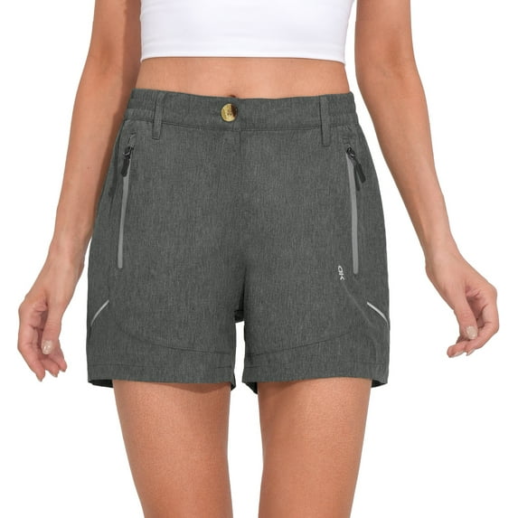 Little Donkey Andy Women's Lightweight Stretch Quick Dry Shorts for Travel Hiking Golf Carbon Heather M