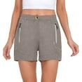 thumbnail image 1 of Little Donkey Andy Women's Lightweight Stretch Quick Dry Shorts for Travel Hiking Golf Steel Grey Heather XS, 1 of 7