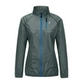 thumbnail image 1 of Little Donkey Andy Women's Lightweight Waterproof Cycling Running Stretch Jacket, Ultralight Windbreaker, Packable Gray Size L, 1 of 7