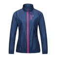 thumbnail image 1 of Little Donkey Andy Women's Lightweight Waterproof Cycling Running Stretch Jacket, Ultralight Windbreaker, Packable Navy Size S, 1 of 7
