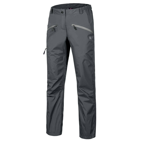 Little Donkey Andy Women's Lightweight Waterproof Rain Pants Breathable Hiking Pants for Outdoor Fishing Gray M