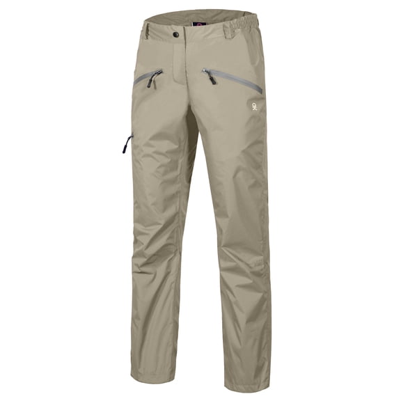 Little Donkey Andy Women's Lightweight Waterproof Rain Pants Breathable Hiking Pants for Outdoor Fishing Rock Gray S