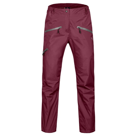 Little Donkey Andy Women's Lightweight Waterproof Rain Pants Breathable Hiking Pants for Outdoor Fishing Tango Red L