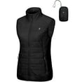 thumbnail image 1 of Little Donkey Andy Women's Packable Lightweight Puffer Vest with Recycled Insulation for Running Hiking Black M, 1 of 7