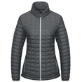 thumbnail image 1 of Little Donkey Andy Women's Puffer Jacket, Lightweight Warm Hiking Jacket with Post-Consumer Synthetic Insulation Grey M, 1 of 8