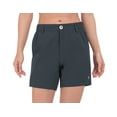 thumbnail image 1 of Little Donkey Andy Women's Quick Dry 6 Inch Lightweight Shorts Stretch Golf Hiking Travel Black Heather XL, 1 of 7