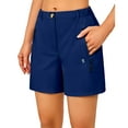 thumbnail image 1 of Little Donkey Andy Women's Quick Dry Lightweight Stretch Shorts Outdoor Short Active Hiking Navy Blue XS, 1 of 7