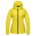 thumbnail image 1 of Little Donkey Andy Women's Quick-Dry Running Jacket UPF 50+ Cycling Jacket with Detachable Sleeves and Hood Size L, 1 of 7