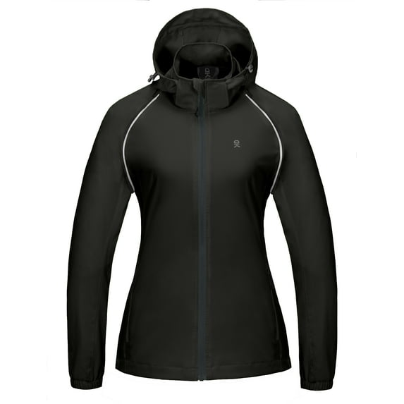 Little Donkey Andy Women's Quick-Dry Running Jacket UPF 50+ Cycling Jacket with Detachable Sleeves and Hood Size XL