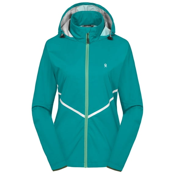 Little Donkey Andy Women's Rain Running Jackets Cycling Windbreakers Lightweight Waterproof Reflective Windproof Lake Blue XL