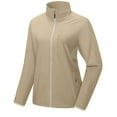 thumbnail image 1 of Little Donkey Andy Women's Running Woven Jacket Lightweight Breathable Windproof UPF50+ Shirt for Hiking Golf Khaki L, 1 of 7