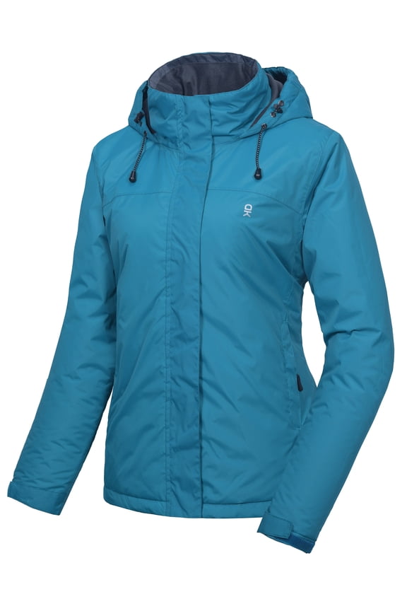 Women's Ski Snowboarding Jacket Waterproof Warm Winter Windproof Mountain Snow Rain Coat Pagoda Blue S