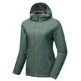 thumbnail image 1 of Little Donkey Andy Women's Softshell Jacket Hooded Windproof Fleece Lined Jackets, Water Repellent and Lightweight Gray Floral M, 1 of 8