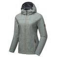 thumbnail image 1 of Little Donkey Andy Women's Softshell Jacket Hooded Windproof Fleece Lined Jackets, Water Repellent and Lightweight Khaki Floral XL, 1 of 7