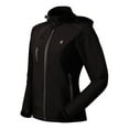 thumbnail image 1 of Little Donkey Andy Women’s Softshell Jacket, Ski Snowboarding Jacket with Removable Hood, Fleece Lined and Water Repellent Black M, 1 of 7