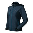 thumbnail image 1 of Little Donkey Andy Women’s Softshell Jacket, Ski Snowboarding Jacket with Removable Hood, Fleece Lined and Water Repellent Dark Blue XL, 1 of 7