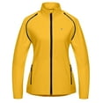 thumbnail image 1 of Little Donkey Andy Women's Lightweight Waterproof Cycling Jacket with Removable Sleeves for Biking Running Golf Golden Rod XS, 1 of 6