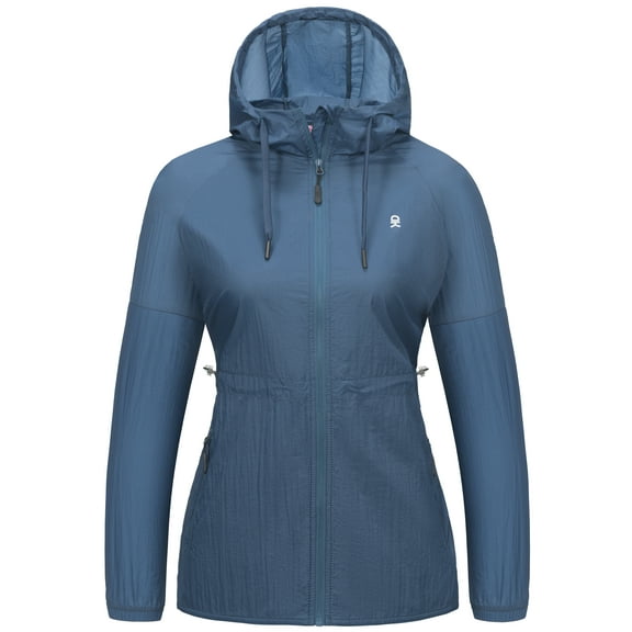 Little Donkey Andy Women's UPF 50+ Sun Protection Jacket Breathable Lightweight Summer Shirts Packable for Hiking Outdoor, Blue L