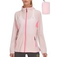 thumbnail image 1 of Little Donkey Andy Women's UPF 50+ Sun Protection Jacket Breathable , Lightweight Summer Shirts Packable for Running Hiking (Pink XS), 1 of 7