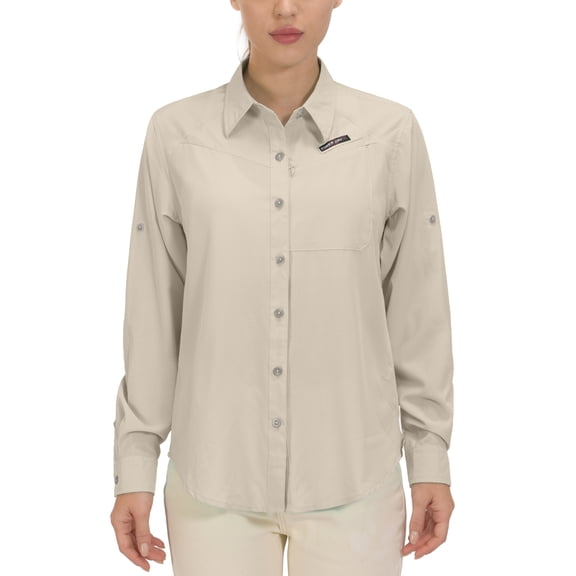 Little Donkey Andy Women's UPF 50 UV Protection Shirt, Breathable Long Sleeve Fishing Hiking Shirts, Quick Dry Size M