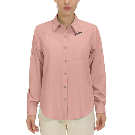 Little Donkey Andy Women's UPF 50 UV Protection Shirt, Breathable Long Sleeve Fishing Hiking Shirts, Quick Dry Size S