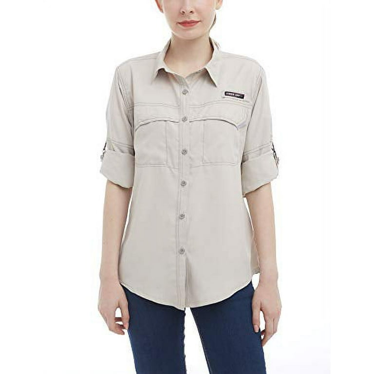 Little Donkey Andy Women's UPF 50+ UV Protection Shirt, Long Sleeve Fishing  Shirt, Breathable and Fast Dry Khaki XL 