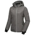 thumbnail image 1 of Little Donkey Andy Women's Warm Windproof Ski Insulated Jacket Water Repellent Winter Snowboarding Snow Coat With Detachable Hood Steel Gray XL, 1 of 7