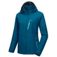 thumbnail image 1 of Little Donkey Andy Women's Waterproof Breathable Hiking Travel Rain Jacket Lightweight Hooded Windbreaker Rain Shell Coat Blue XS, 1 of 7
