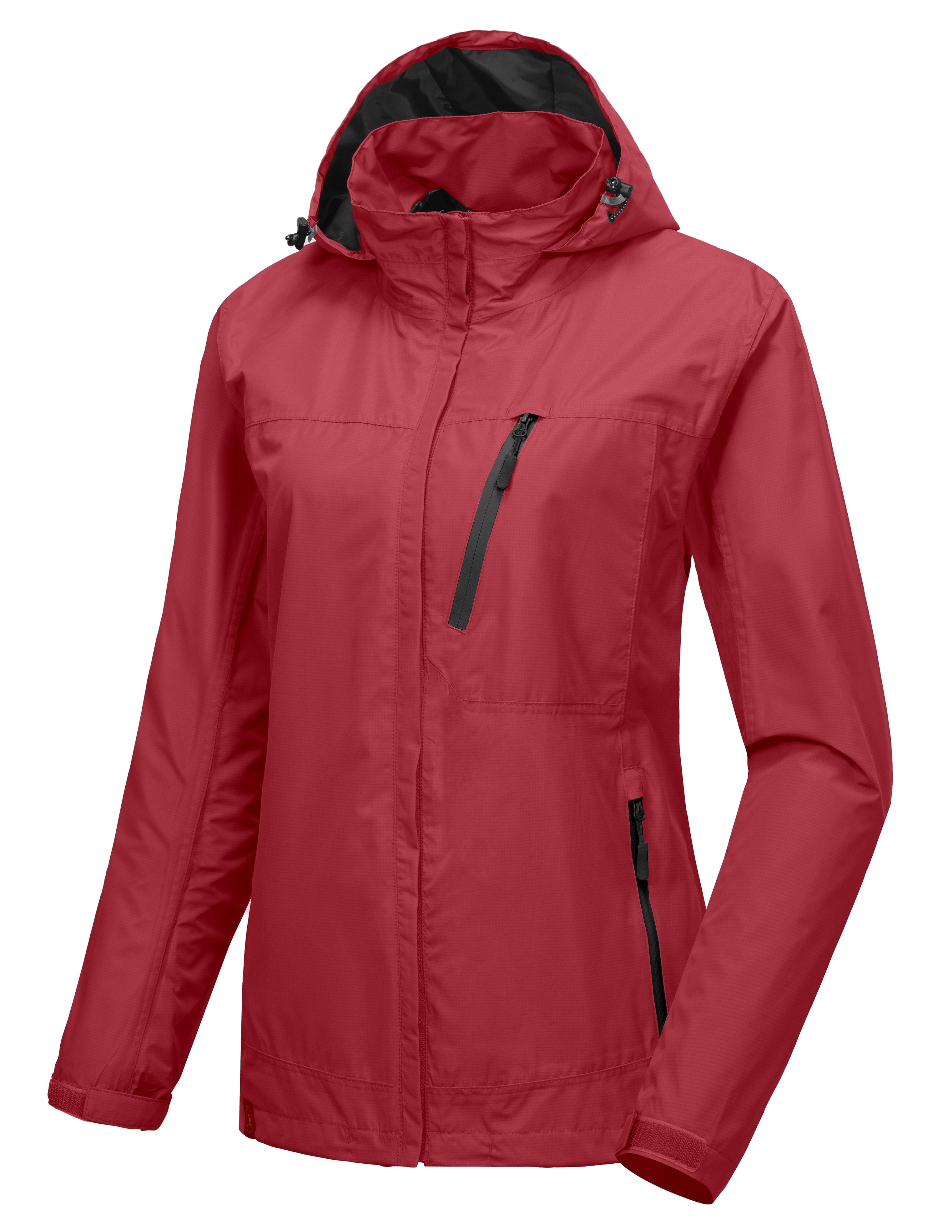 Little Donkey Andy Women's Waterproof Rain Jacket Lightweight Outdoor Windbreaker Rain Coat Shell For Hiking Travel Dark Purple Purple 2xl