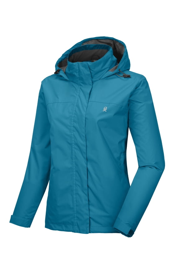 Women’s Waterproof Rain Jacket Lightweight Outdoor Windbreaker Rain Coat Shell for Hiking, Travel Pagoda Blue S