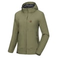 thumbnail image 1 of Little Donkey Andy Women's Waterproof Rain Jacket Windproof Light Jacket, Breathable Outdoor Rain Shell with Hood for Hiking Travel Golf Burnt Olive L, 1 of 7