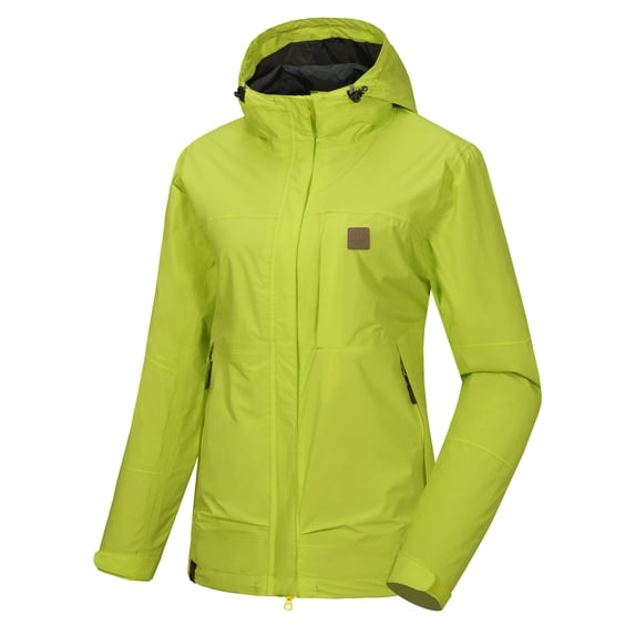 Little Donkey Andy Women's Waterproof Rain Jacket Windproof Light Jacket, Breathable Outdoor Rain Shell with Hood for Hiking Travel Golf Love Bird XL