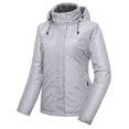 thumbnail image 1 of Little Donkey Andy Women's Waterproof & Windproof Ski/Snowboard Jacket，Warm Winter Coat for Mountain, Snow & Rain Conditions Light Gray 2XL, 1 of 7