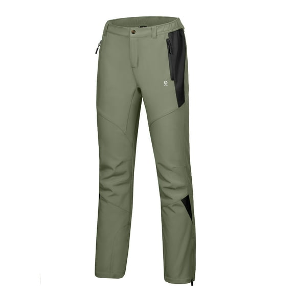 Little Donkey Andy Women’s Winter Hiking Ski Snowboarding Pants, Softshell Pants, Fleece Lined and Water Repellant Sage S