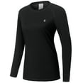 thumbnail image 1 of Little Donkey Andy Women's Wool Base Layer,Lightweight Thermal Underwear Tops Winter Long Sleeve shirts, Quick Dry Wicking (Black XS), 1 of 7
