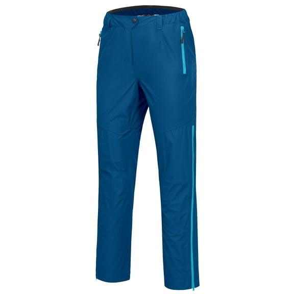 Little Donkey Andy Womens Waterproof Lightweight Rain Pants Windproof Overpants Hiking Fishing Outdoor Blue S