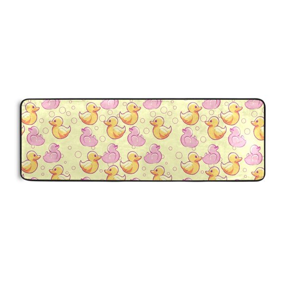 Little Duck Runner Rug 24x72 Inch Cushioned Non Slip Soft Absorbent Floor Mat