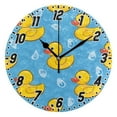thumbnail image 1 of Little Duck on Water Wall Clock 9.8 inch Battery Operated Clocks Non-Ticking Silent for Bedroom Office Kitchen Living Room, 1 of 10