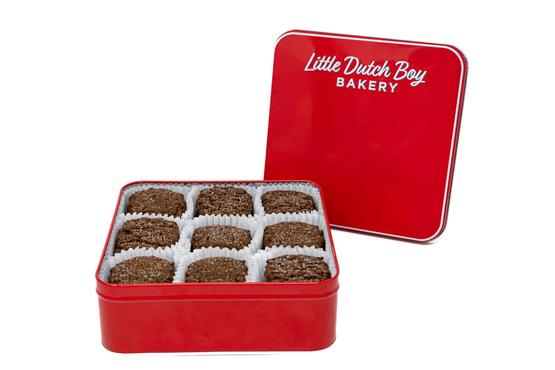 Little Dutch Boy Bakery Crispy Chocolate Gourmet Cookie Tin, 14 oz, Approx. 27 Ct