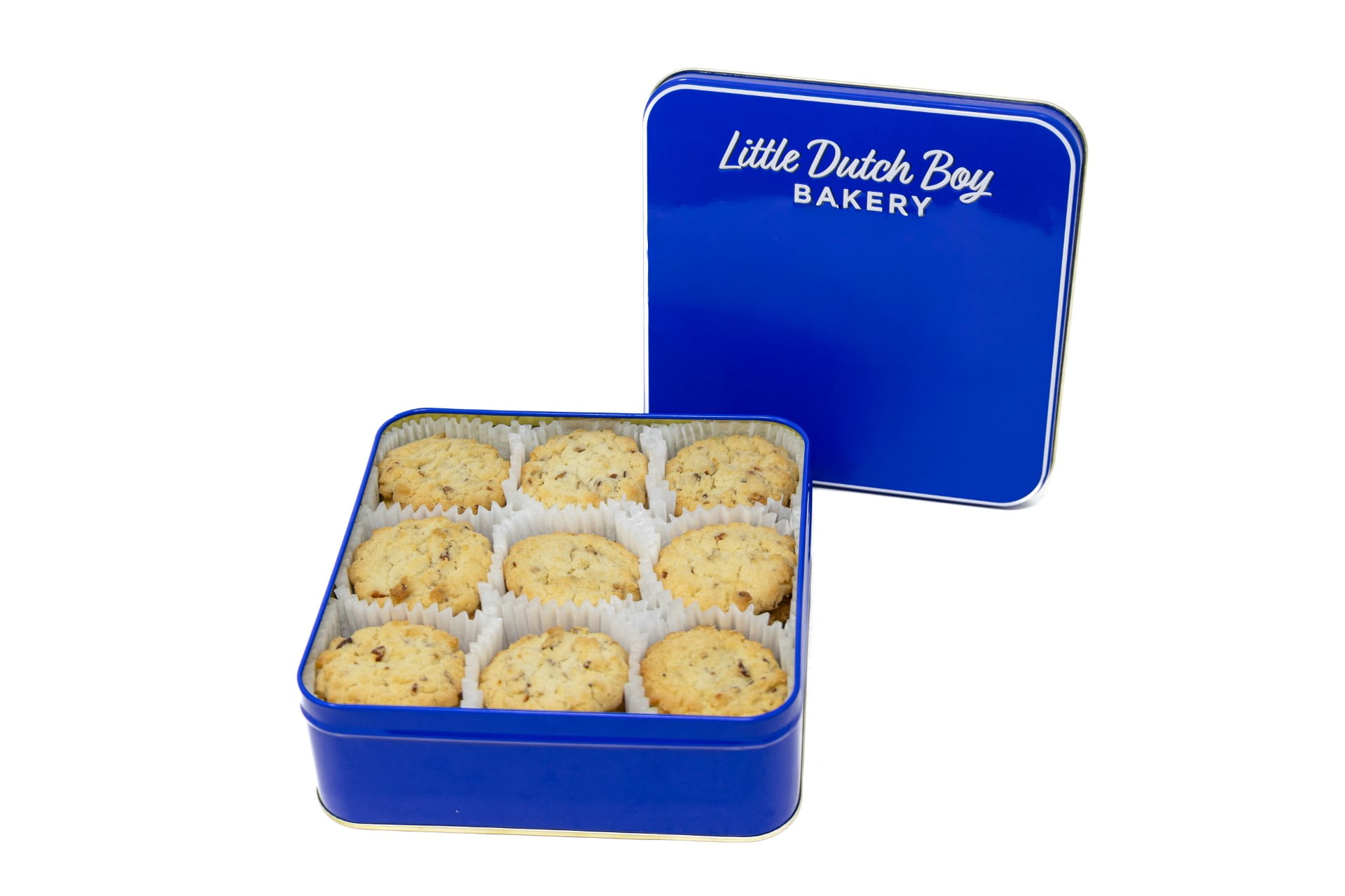 Little Dutch Boy Bakery Pecan Shortbread Gourmet Cookie Tin, Baked, 14 oz, Approx. 30 Ct