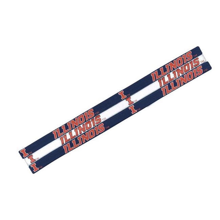 Little Earth 100403-UILL-1 NCAA Elastic Headband - Illinois  display picture 2